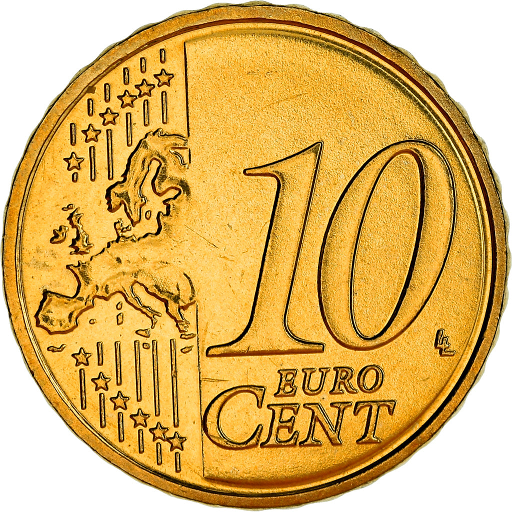 Letland, 10 Euro Cent, 2014, UNC, Tin
