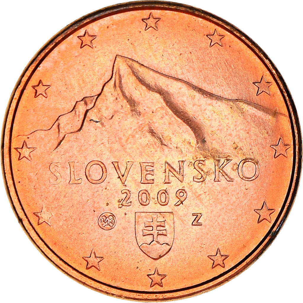 Slovakia, Euro Cent, 2009, Kremnica, MS(64), Copper Plated Steel, KM:95