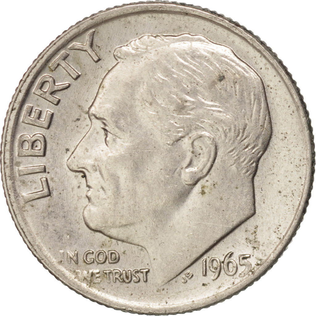 Moneda, Estados Unidos, Roosevelt Dime, Dime, 1965, U.S. Mint, Philadelphia