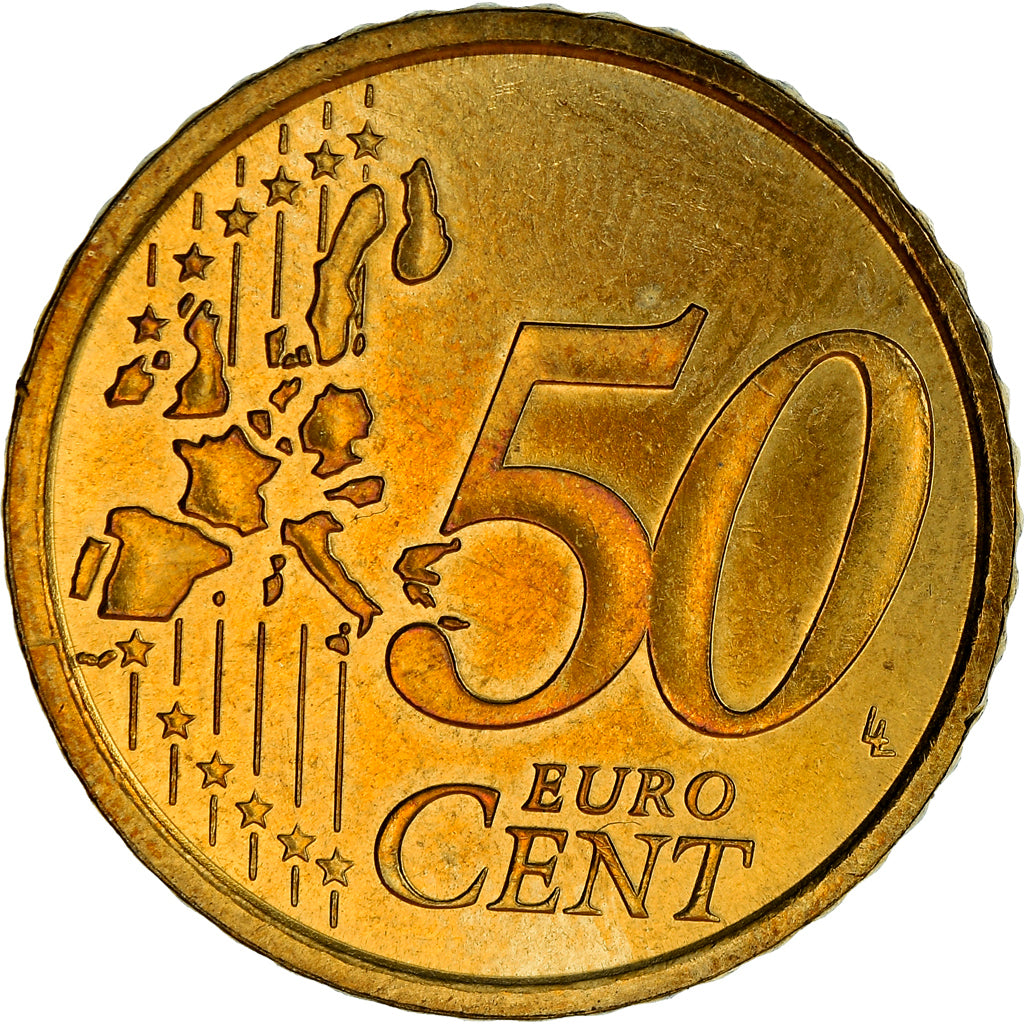 San Marino, 50 Euro Cent, 2003, Rome, FDC, Latón, KM:445