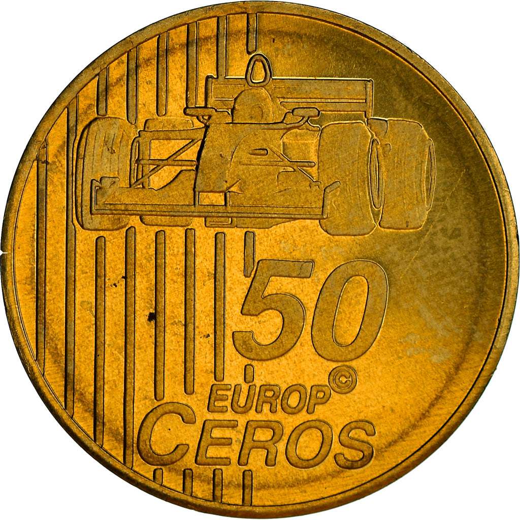 Suiza, Fantasy euro patterns, 50 Euro Cent, 2003, FDC, Latón