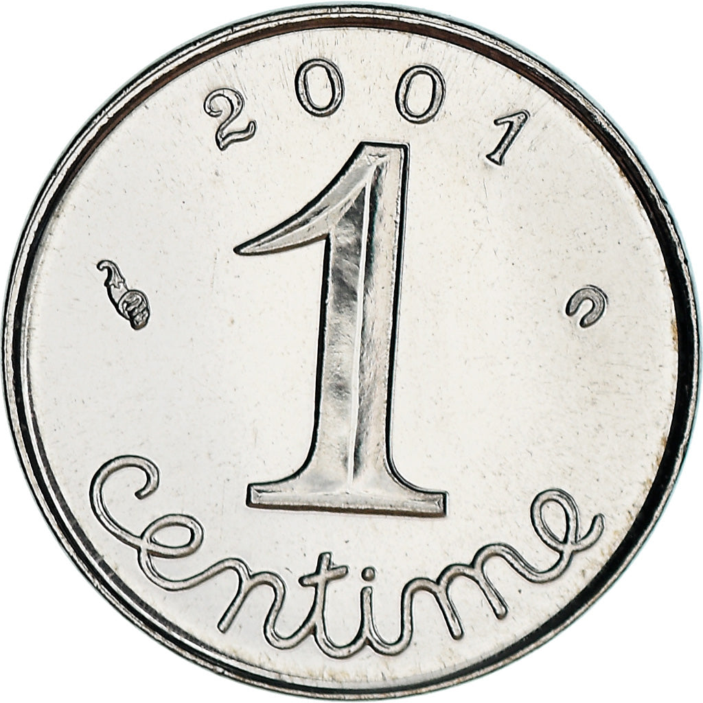 Coin, France, Épi, Centime, 2001, Paris, BU, MS(65-70), Stainless Steel