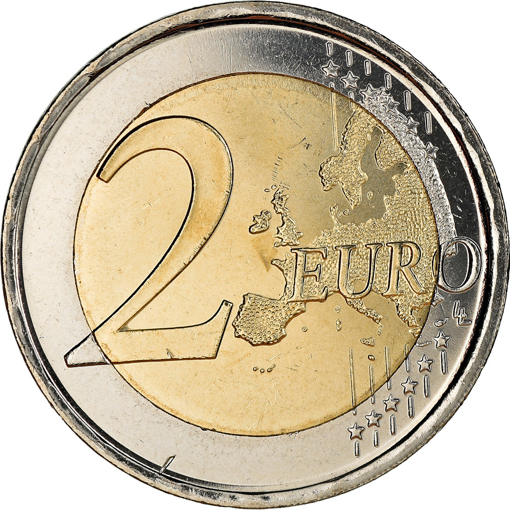 Spain, 2 Euro, Parc Guell, 2014, Madrid, MS(63), Bi-Metallic