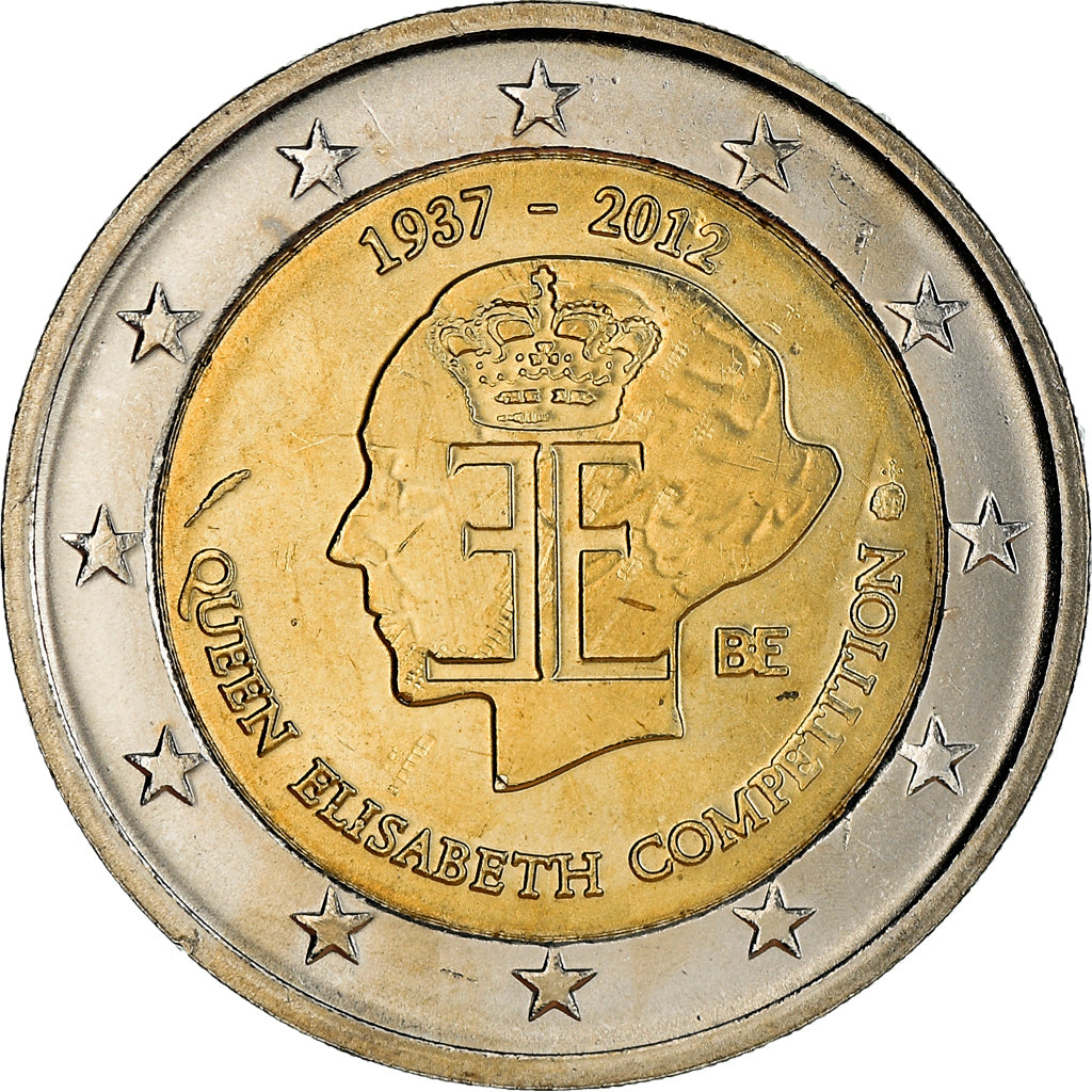 België, 2 Euro, Concours musical de la Reine Elisabeth, 2012, Brussels, UNC-