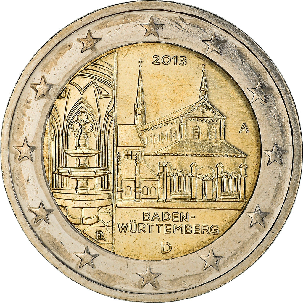 Allemagne, 2 Euro, 2013, Berlin, Baden-Wurttemberg, SUP, Bimétallique, KM:New