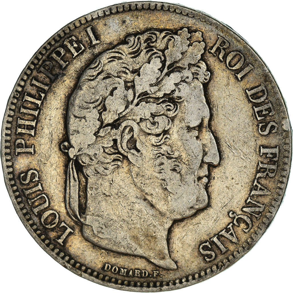 Monnaie, France, Louis-Philippe, 5 Francs, 1835, Marseille, TTB, Argent