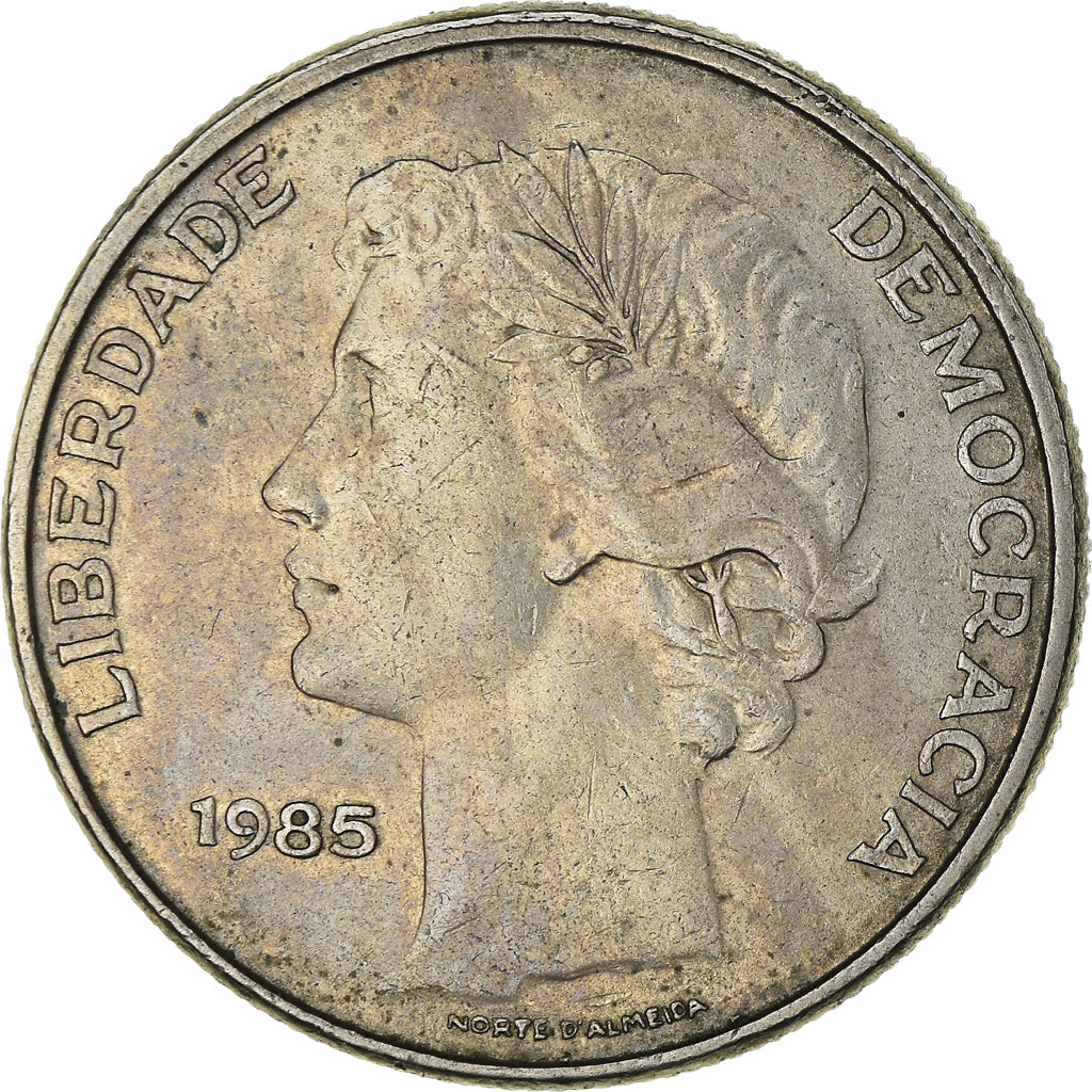 Munten, Portugal, 25 Escudos, 1985, ZF, Cupro-nikkel, KM:607a