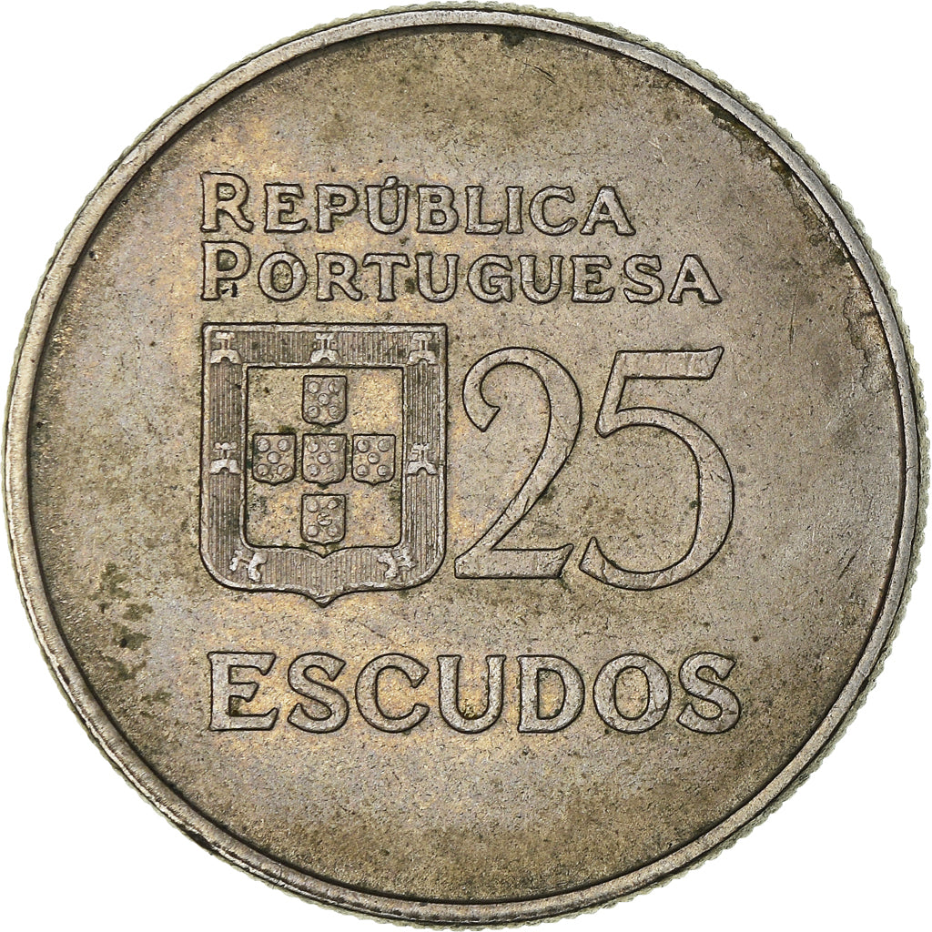 Munten, Portugal, 25 Escudos, 1985, ZF, Cupro-nikkel, KM:607a