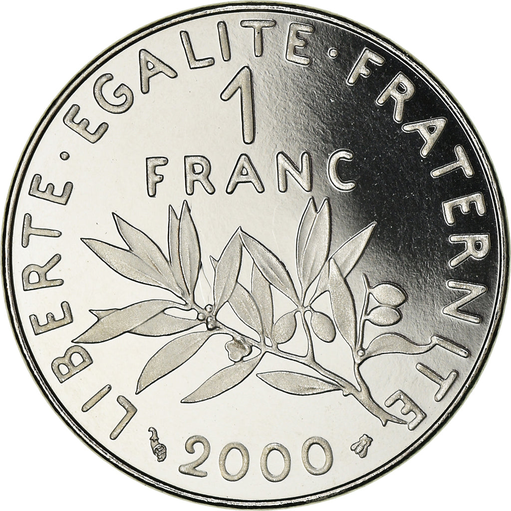 Monnaie, France, Semeuse, Franc, 2000, Paris, Proof / BE, FDC, Nickel