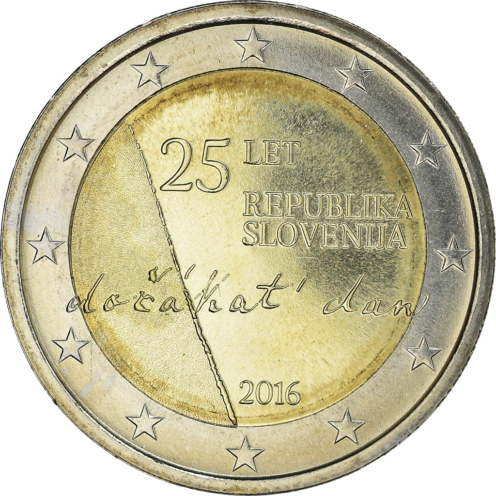 Slovénie, 2 Euro, 25ème anniversaire de l'Indépendance, 2016, SPL