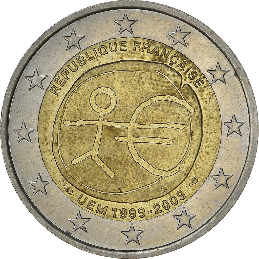 France, 2 Euro, 2009, Paris, EF(40-45), Bi-Metallic, Gadoury:11, KM:1590