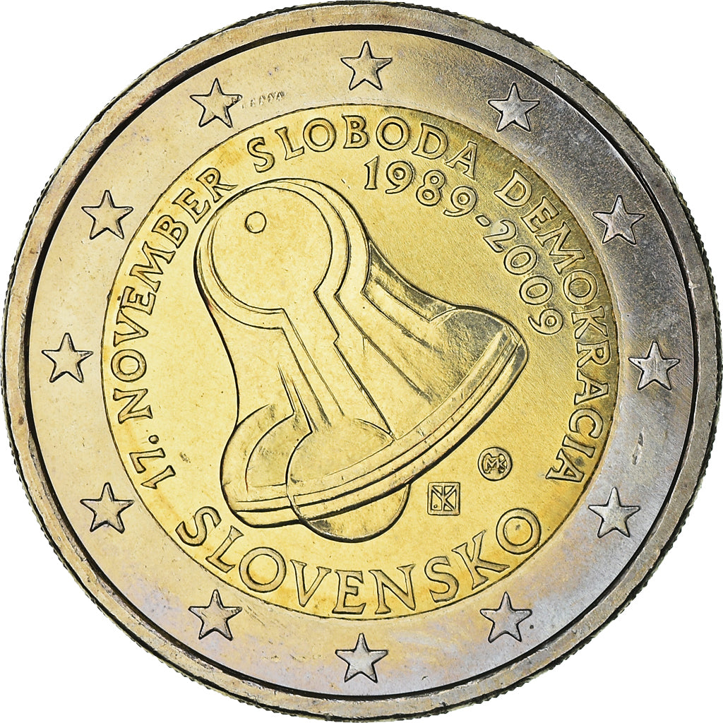 Slovaquie, 2 Euro, Freedom, 2009, Kremnica, SPL, Bi-Metallic, KM:107