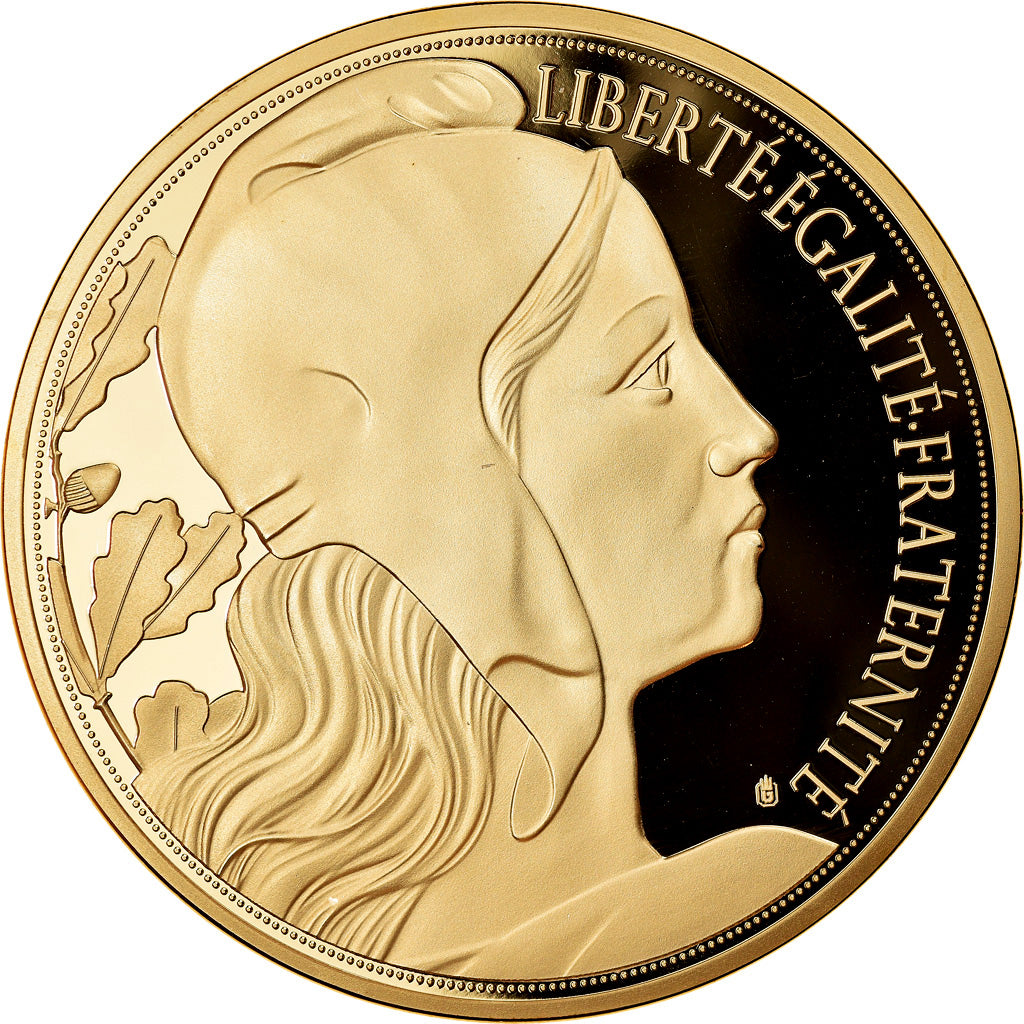 France, Medal, Liberté, La Marseillaise, 2015, MS(65-70), Copper Gilt
