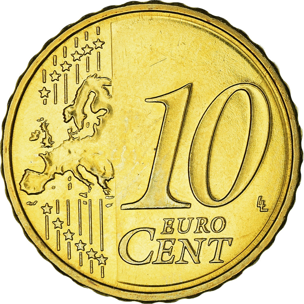 Slowenien, 10 Euro Cent, 2007, UNZ, Messing, KM:71