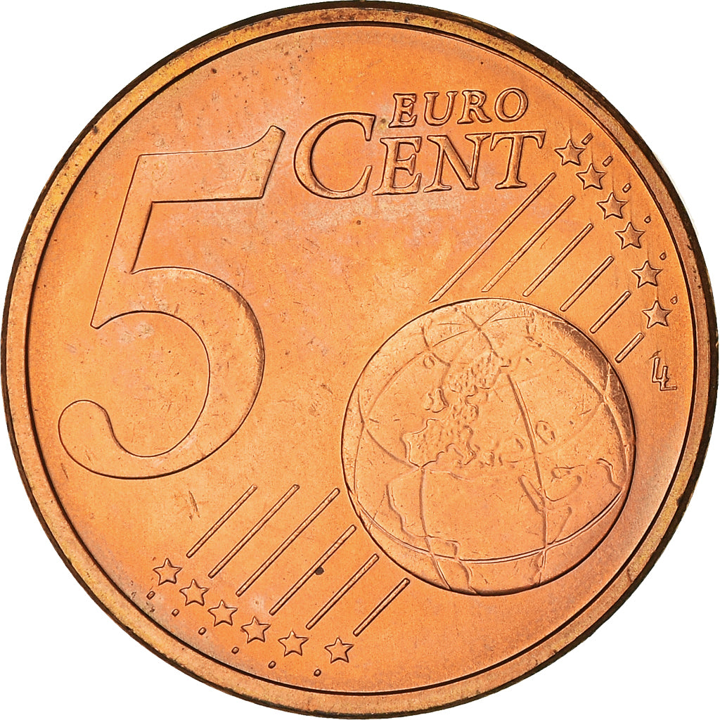 Słowacja, 5 Euro Cent, 2009, Kremnica, MS(60-62), Miedź platerowana stalą