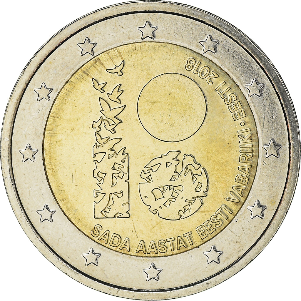Estonia, 2 Euro, Independence of Estonia, 2018, SPL, Bimétallique