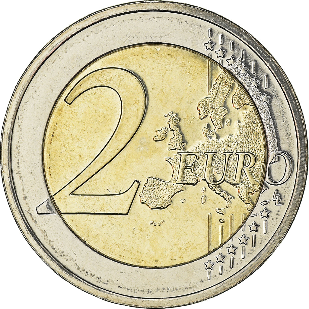 Luxemburg, 2 Euro, 175e anniversaire de la mort du grand-duc Guillaume Ier