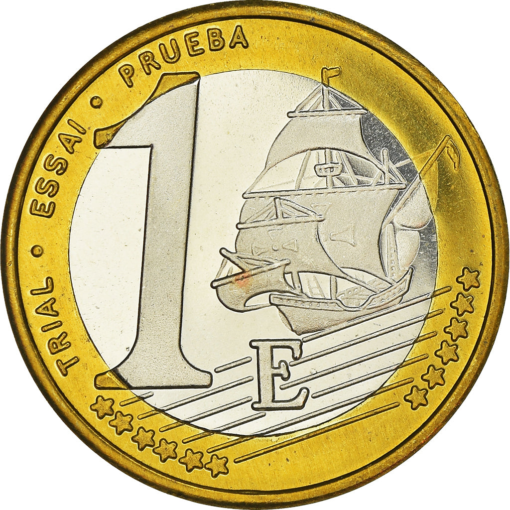 Reino Unido, Fantasy euro patterns, Euro, 2002, Proof, MS(65-70), Bimetálico