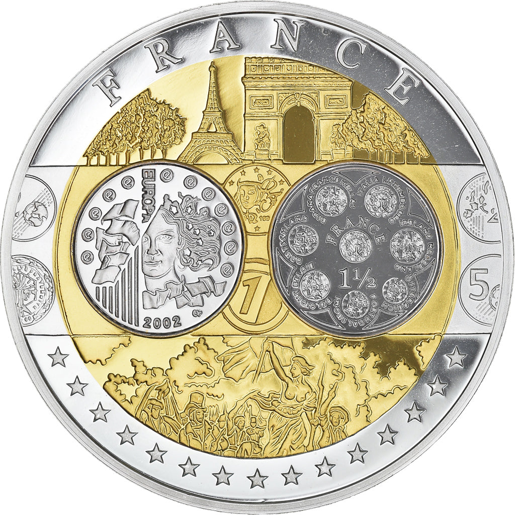 France, Medal, Europa, République Française, MS(64), Silver