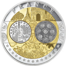 France, Medal, Europa, République Française, MS(64), Silver