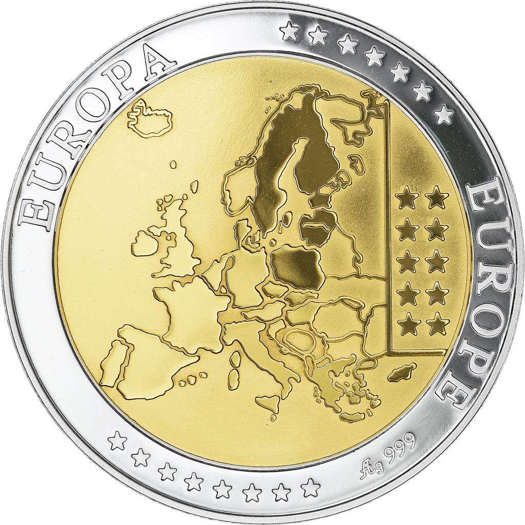 France, Medal, Europa, République Française, MS(64), Silver