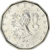 Monnaie, République Tchèque, 2 Koruny, 2002, SUP+, Nickel plaqué acier, KM:9