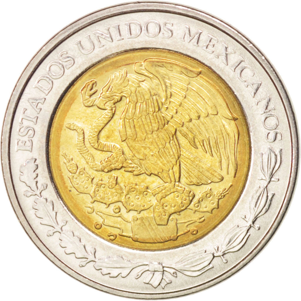Munten, Mexico, Peso, 2001, Mexico City, UNC-, Bi-Metallic, KM:603