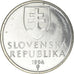 Moneta, Slovacchia, 5 Koruna, 1994, SPL, Acciaio placcato nichel, KM:14