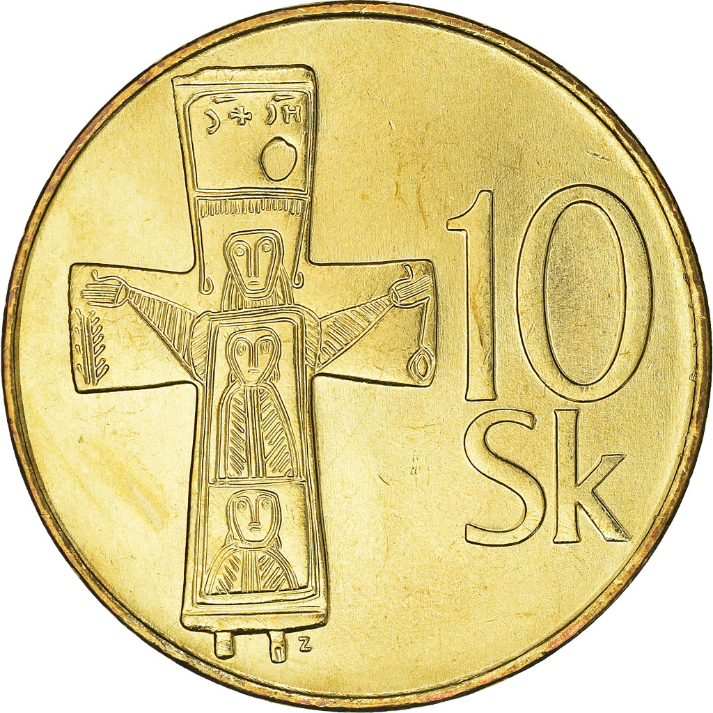 Monnaie, Slovaquie, 10 Koruna, 1994, SPL, Bronze-Aluminium, KM:11