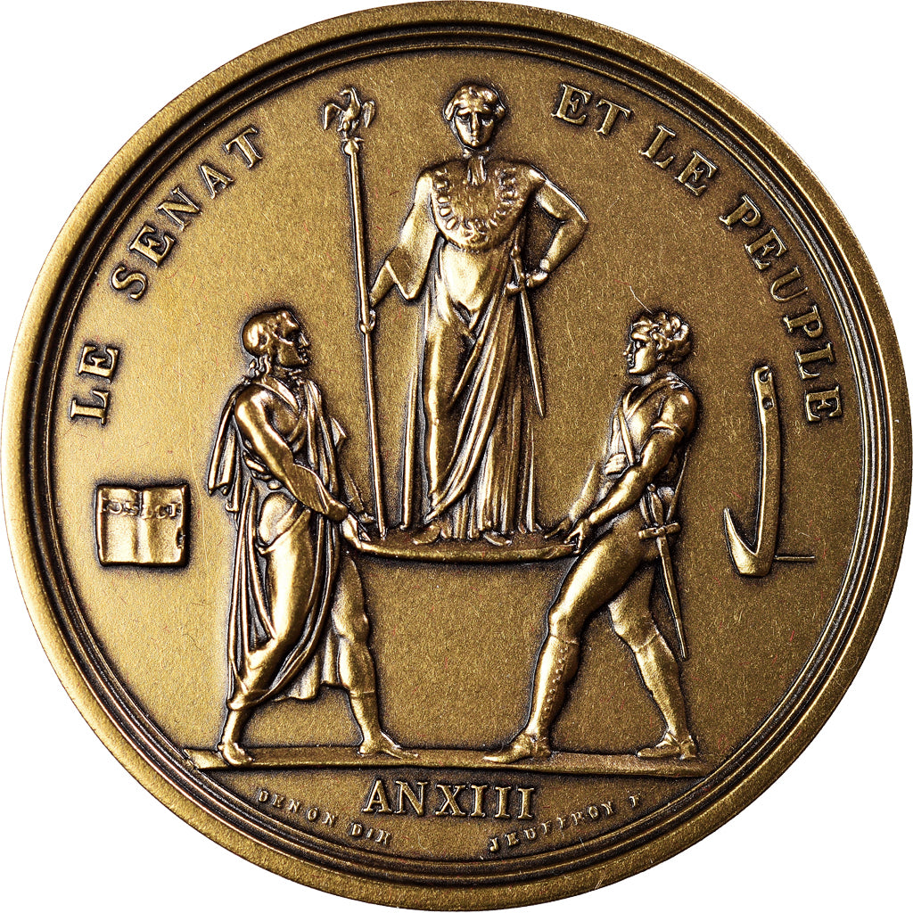 França, Medal, Napoléon Ier, Le Sénat et le Peuple, An XIII, Denon, MS(64)