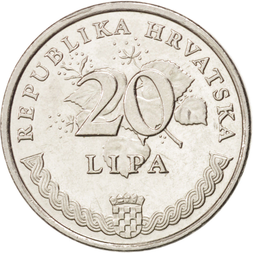 Coin, Croatia, 20 Lipa, 2003, MS(63), Nickel plated steel, KM:7