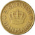 Moneda, Dinamarca, Christian X, 2 Kroner, 1925, Copenhagen, MBC+, Aluminio -