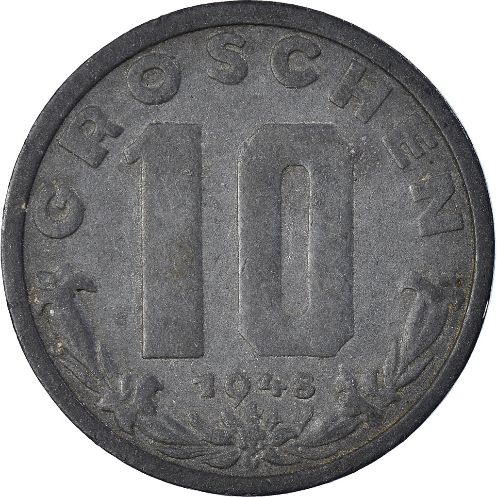 Münze, Österreich, 10 Groschen, 1948, S+, Zinc, KM:2874