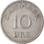 Moneda, Dinamarca, Frederik IX, 10 Öre, 1948, Copenhagen, MBC+, Cobre -