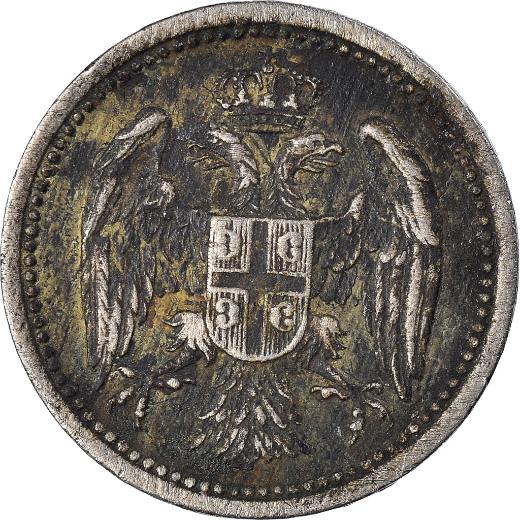 Coin, Serbia, Milan I, 10 Para, 1912, VF(30-35), Copper-nickel, KM:19