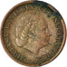 Coin, Netherlands, Juliana, Cent, 1962, VF(30-35), Bronze, KM:180