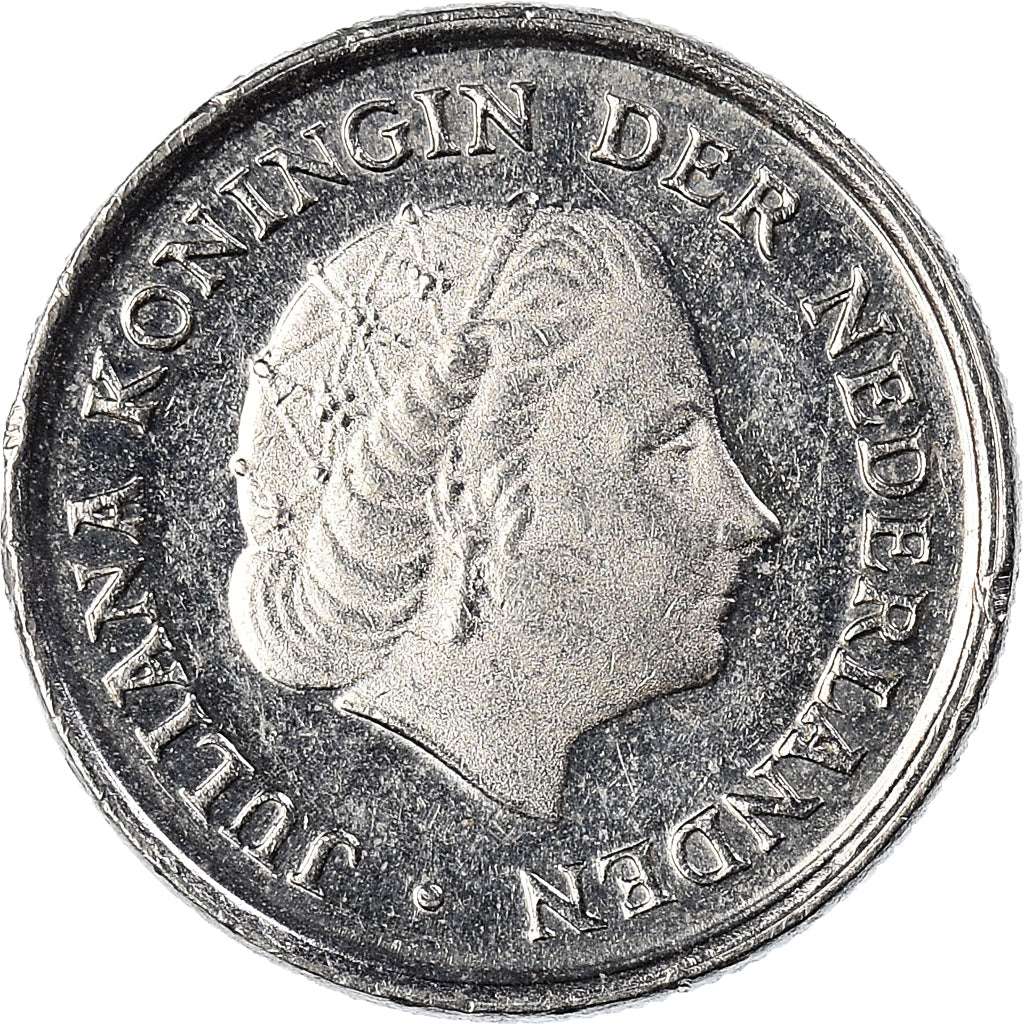 Monnaie, Pays-Bas, Juliana, 10 Cents, 1980, TTB, Nickel, KM:182