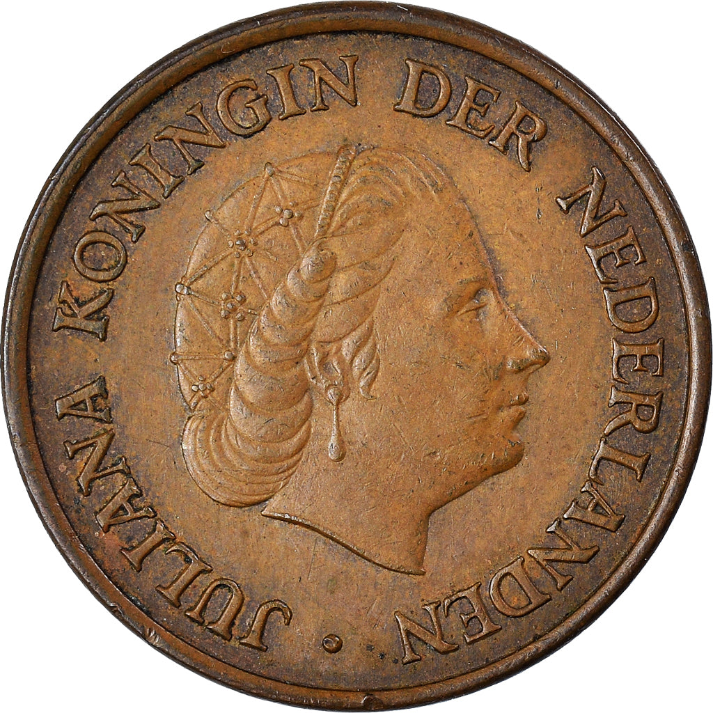 Coin, Netherlands Antilles, Juliana, 5 Cents, 1963, EF(40-45), Copper-nickel