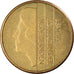 Moneta, Holandia, Beatrix, 5 Gulden, 1988, VF(30-35), Brąz pokryty Niklem