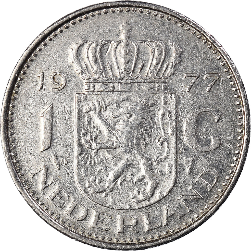 Coin, Netherlands, Juliana, Gulden, 1977, VF(20-25), Nickel, KM:184a