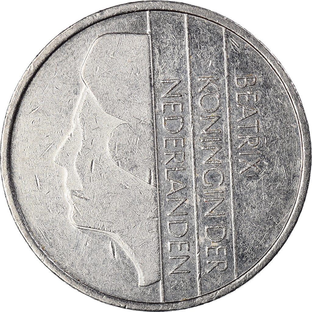 Coin, Netherlands, Beatrix, Gulden, 1987, VF(30-35), Nickel, KM:205