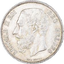 Monnaie, Belgique, Leopold II, 5 Francs, 5 Frank, 1873, TTB+, Argent, KM:24