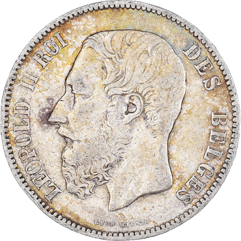Coin, Belgium, Leopold II, 5 Francs, 5 Frank, 1873, VF(30-35), Silver, KM:24