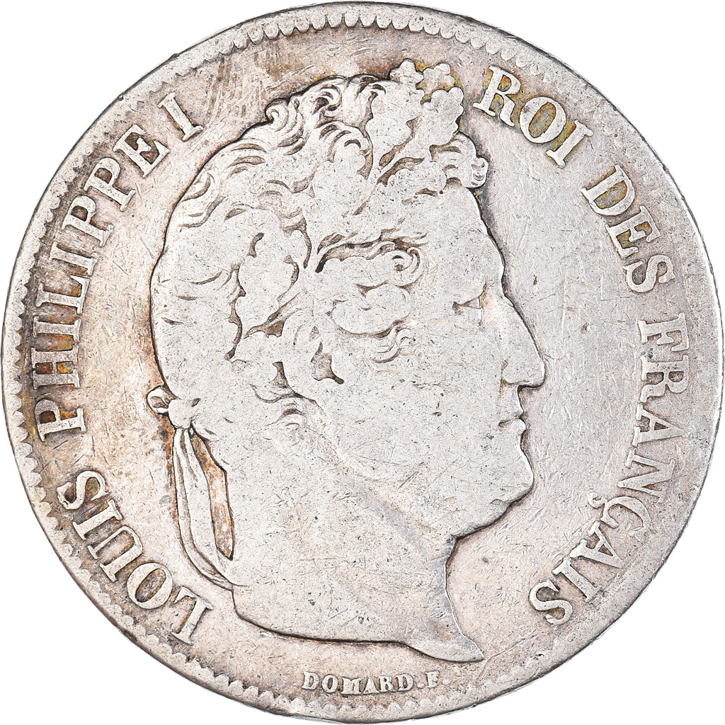 Coin, France, Louis-Philippe, 5 Francs, 1833, Lille, VF(20-25), Silver