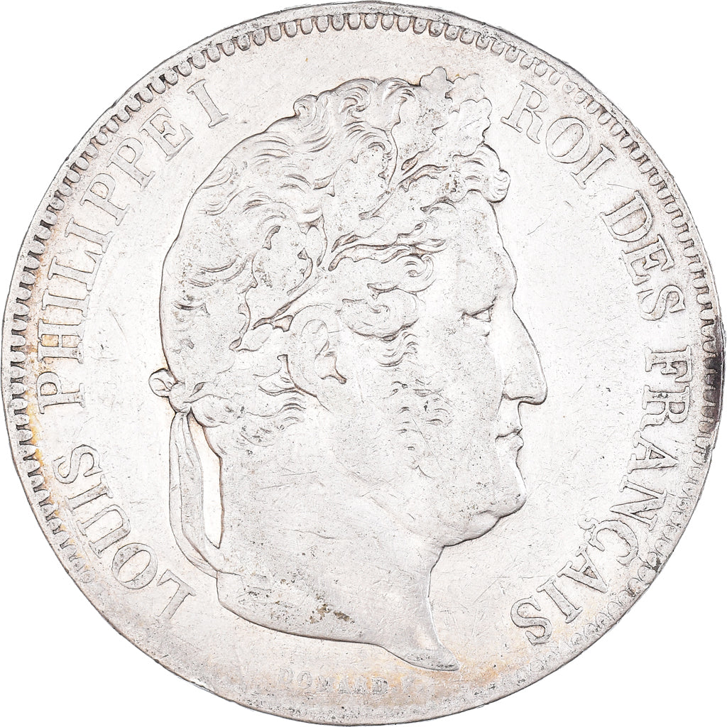 Moneda, Francia, Louis-Philippe, 5 Francs, 1833, Paris, MBC, Plata, KM:749.1