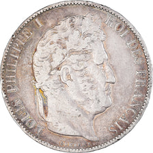 Coin, France, Louis-Philippe, 5 Francs, 1847, Paris, VF(30-35), Silver, KM:749.1