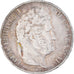 Moneda, Francia, Louis-Philippe, 5 Francs, 1847, Paris, BC+, Plata, KM:749.1
