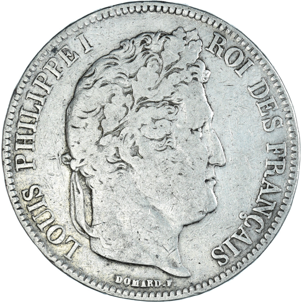 Munten, Frankrijk, Louis-Philippe, 5 Francs, 1832, Strasbourg, FR, Zilver