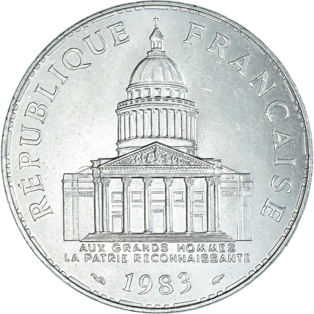 Coin, France, Panthéon, 100 Francs, 1983, Paris, AU(55-58), Silver, KM:951.1