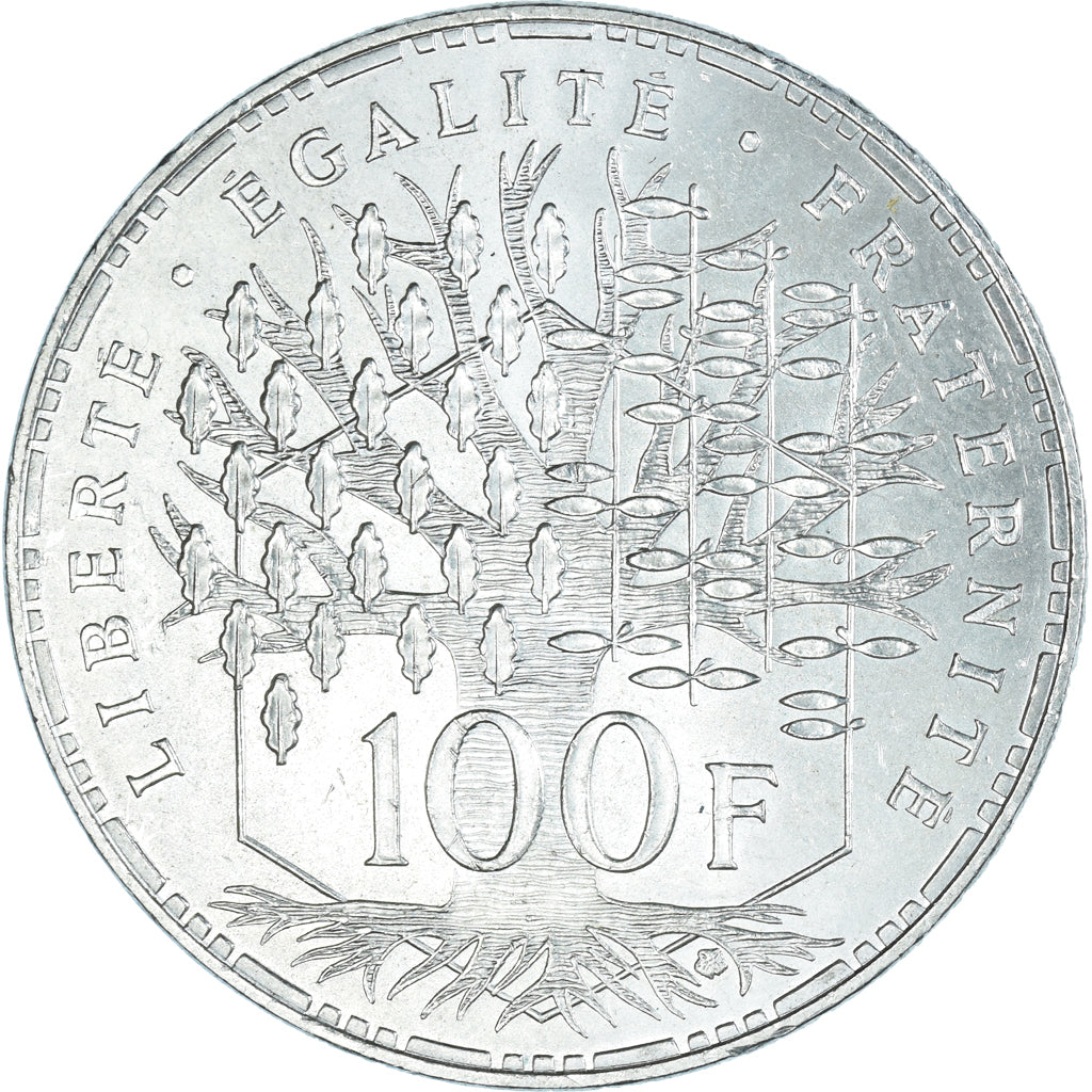 Coin, France, Panthéon, 100 Francs, 1983, Paris, AU(55-58), Silver, KM:951.1
